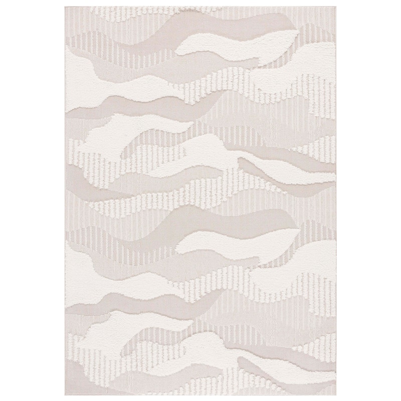 SAFAVIEH Trends Julka Scandinavian Geometric Rug - 5'3" x 7'6" - Beige/Ivory