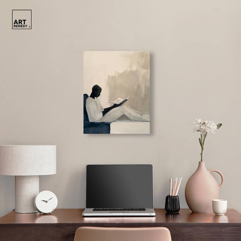 Void Reader I Canvas by Art Remedy, Gallery Wrapped