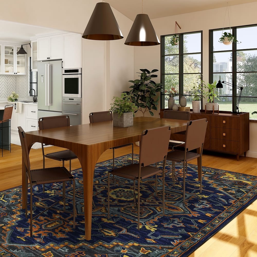 Everly Roe Boho Chic Hand-Tufted New Zealand Wool Area Rug