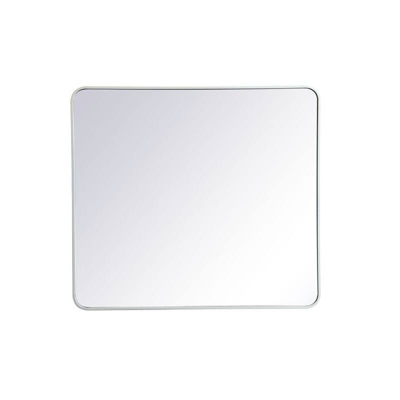 Ezra Soft Corner Metal Rectangular Mirror