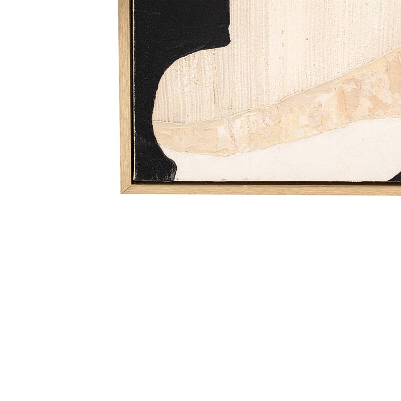 Canvas Wall Art Wood Frame Vertical Design (Set of 2) - 70" Multi