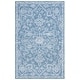 preview thumbnail 4 of 12, SAFAVIEH Handmade Micro-Loop Milada Wool Rug 4' x 6' - Blue/Ivory - Rectangle