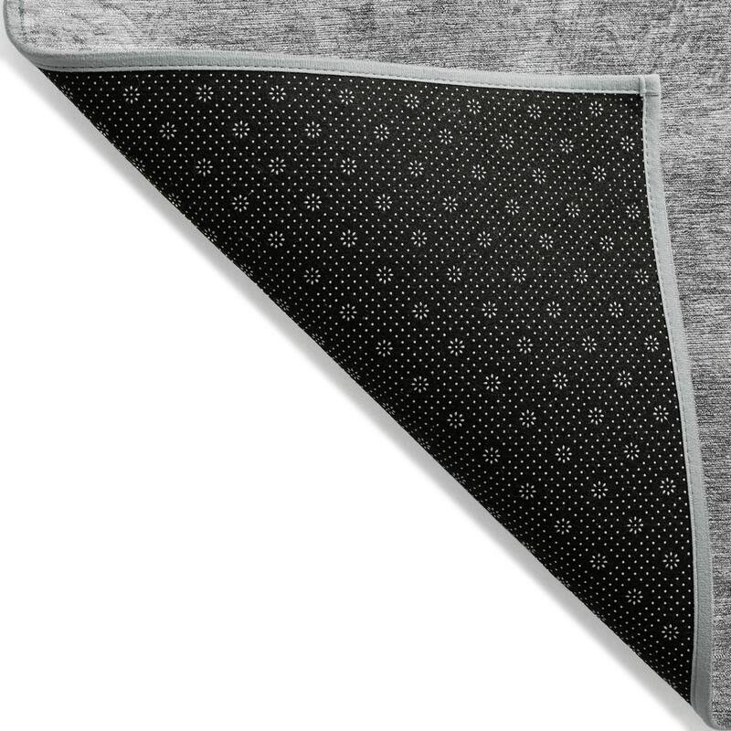 Machine Washable Indoor/ Outdoor Abstract Modern Chantille Rug
