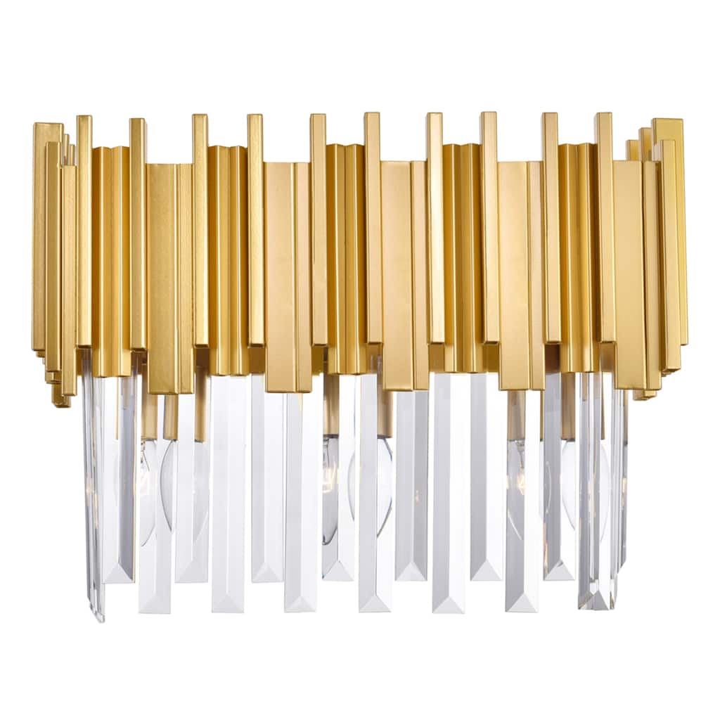 Deco 3 Light Medallion Gold Vanity Light - Medallion Gold