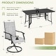 preview thumbnail 76 of 174, Patio Dining Set, Outdoor Dining Table and Chairs Set with Textilene Chairs, Adjustable Umbrella Hole for Garden, Backyard