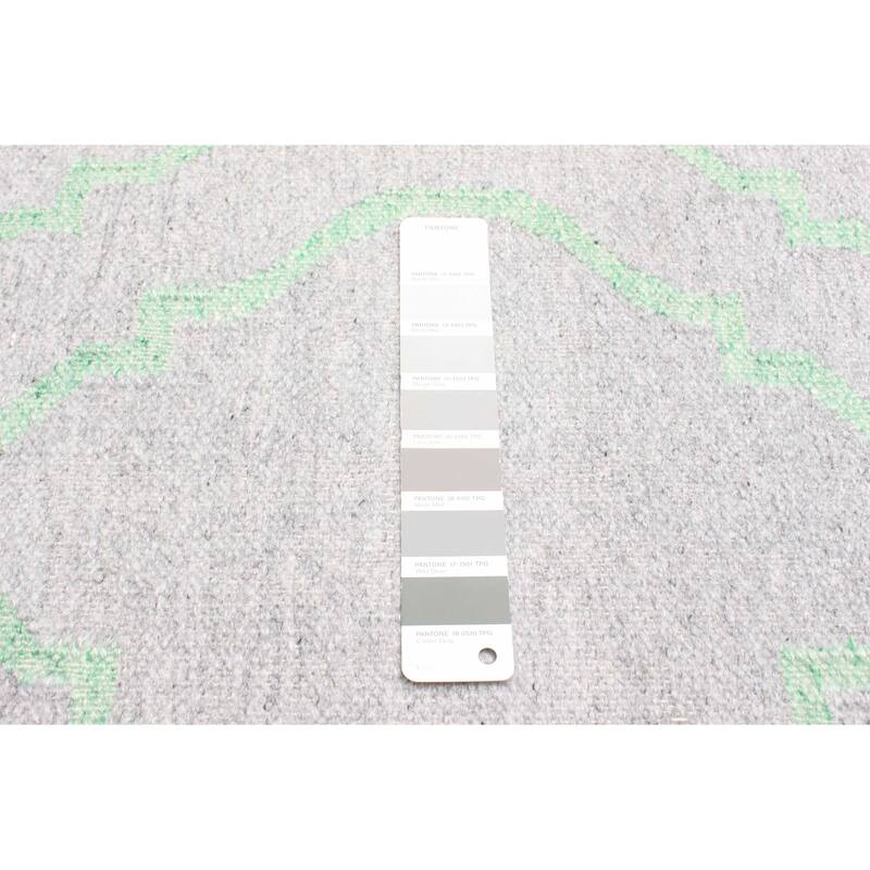 ECARPETGALLERY Flat-Weave Ankara FW Grey Wool Kilim - 5'1 x 8'0