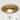 22-inch Retro Gold Sunburst LED Flush Mount Ceiling Light