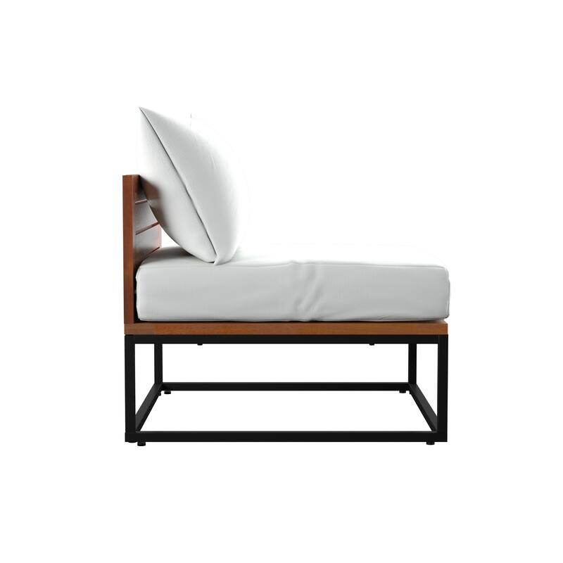 SEI Furniture Tara Sustainable Lounging Chair with Deep Seating and Cushions