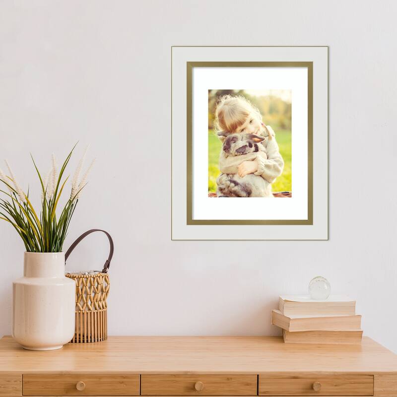 Eva Black Silver Narrow Framed Picture Frame, Photo Frame