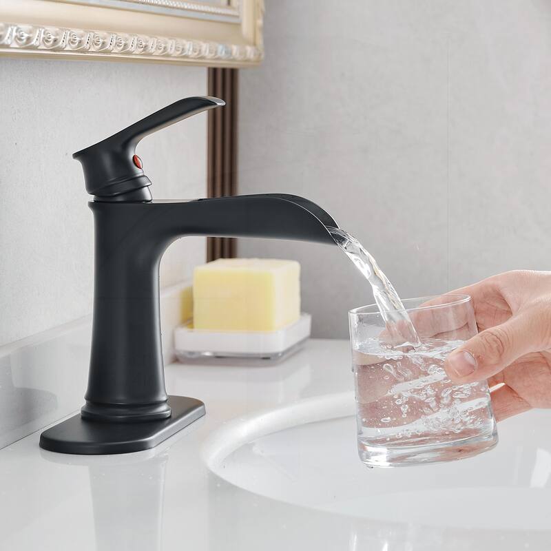 Modern Bathroom Sink Faucet with Advanced Features - Black