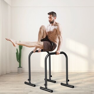 Heavy Duty Dip Station, Adjustable Fitness Dip Stand For Home Gym Workout Parallette And Push Up Stand