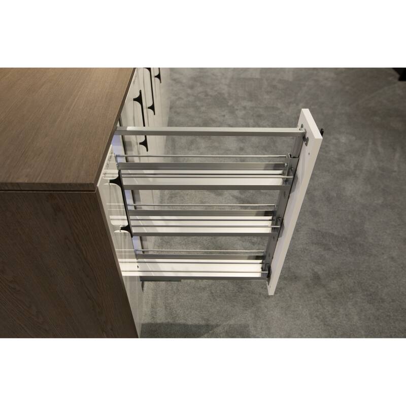 Kessebohmer 3-3/8" Wide Metal Trays for 24" to 32" Base Pull Out - Champagne