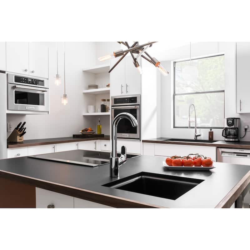 Hansgrohe Focus High-Arc Bar Faucet with Quick Clean Aerator -