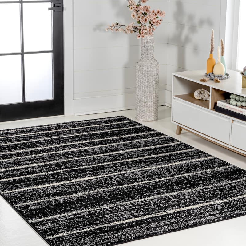JONATHAN Y Alia Minimalist Stripe Area Rug