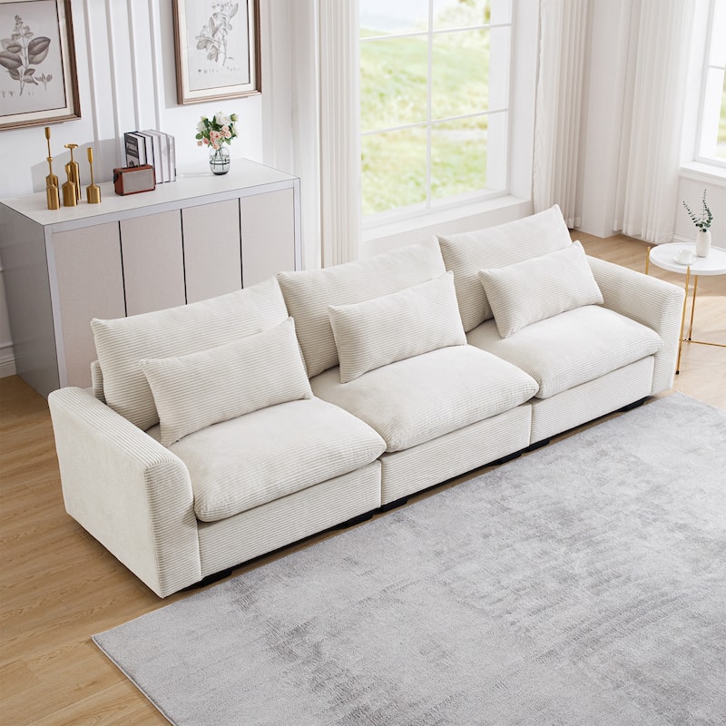 GDFStudio- Mark Corduroy Three-Seater Sofa