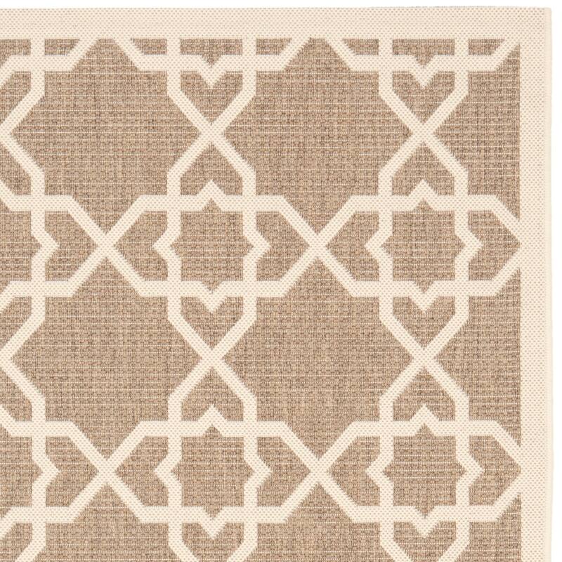 SAFAVIEH Courtyard Lawanda Trellis Indoor/ Outdoor Waterproof Patio Backyard Rug