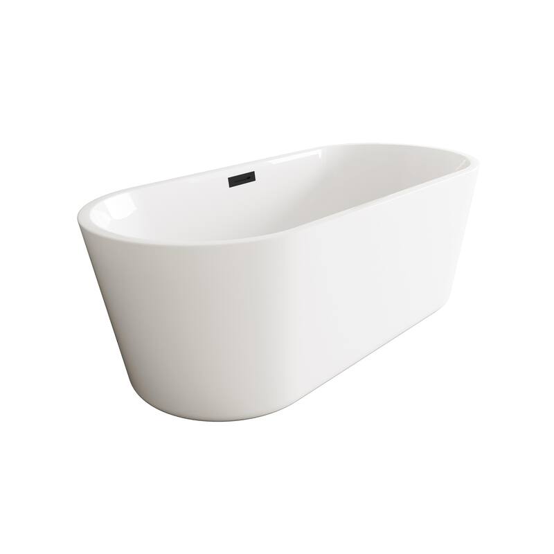 Odell Soaking Bathtub in Glossy White