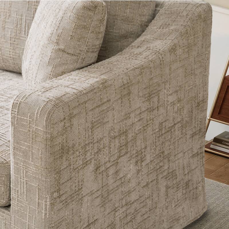 83.9"W Modern Casual Sofa With Removable Upholstery Cover