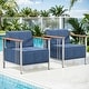 preview thumbnail 9 of 13, Gymojoy Luxury Patio Chair Set of 2 - 10" Extra Thick Cushions & Industrial Steel Frame - All-Weather Outdoor Furniture