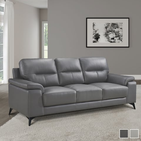 Socorro Contemporary Leather Sofa
