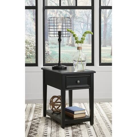 Ashley Furniture Beckincreek Black Rectangular End Table - 26"W x 17"D x 25"H