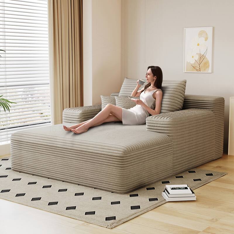 Comfortable Oversized Sofa Bed for Relaxation and Multipurpose Use