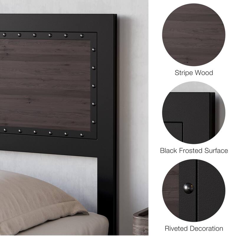 Bed Frame With 4 Storage Drawers and Charging Station
