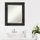 preview thumbnail 18 of 33, Beveled Wood Bathroom Wall Mirror - Rustic Pine Black Frame