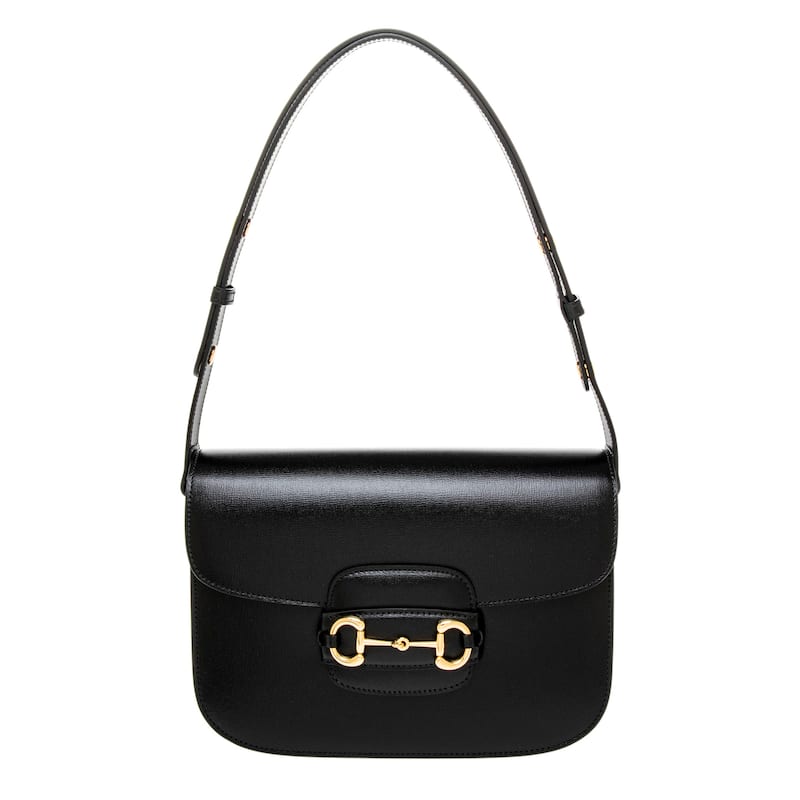 Gucci Horsebit 1955 Medium Shoulder Bag - Black