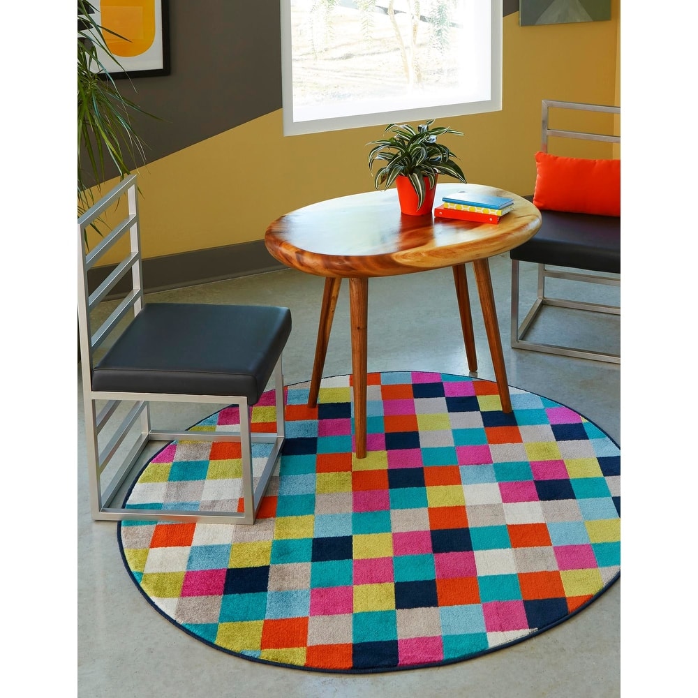 Contemporary Chorisia Collection Area Rug