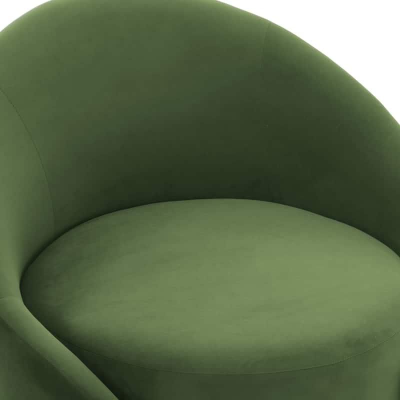 Velvet Boucle Upholstered Accent Chairs Swivel Barrel Chair (Set of 2)