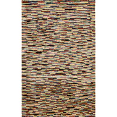 Modern Moroccan Oriental Home Decor Area Rug Handmade Wool Carpet - 5'4" x 7'7"