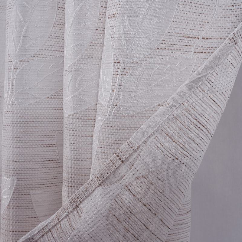 Bridgeport Jacquard Window Curtain Panel 90" - Machine Wash