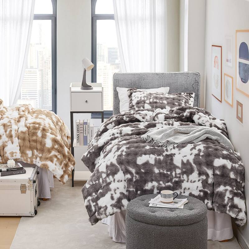 Chunky Bunny Spotty - Coma Inducer® Oversized Comforter Set - Faded Black & White - Twin XL