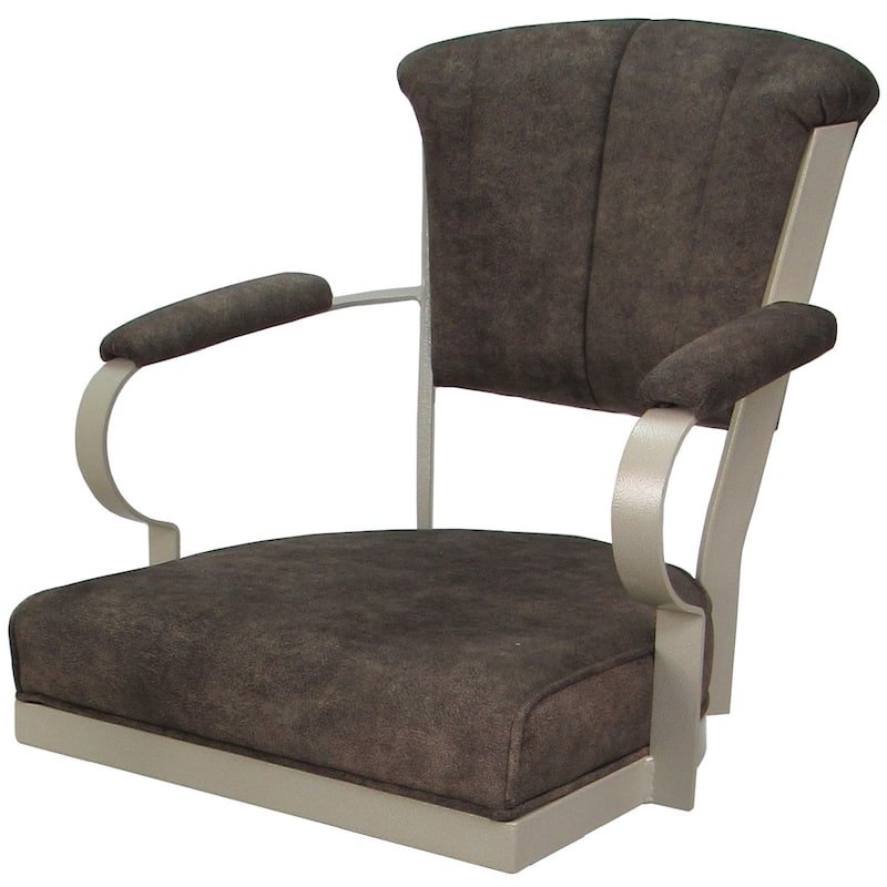 Miami Swivel Metal Caster Chair on Reading Base - 18" High Seat