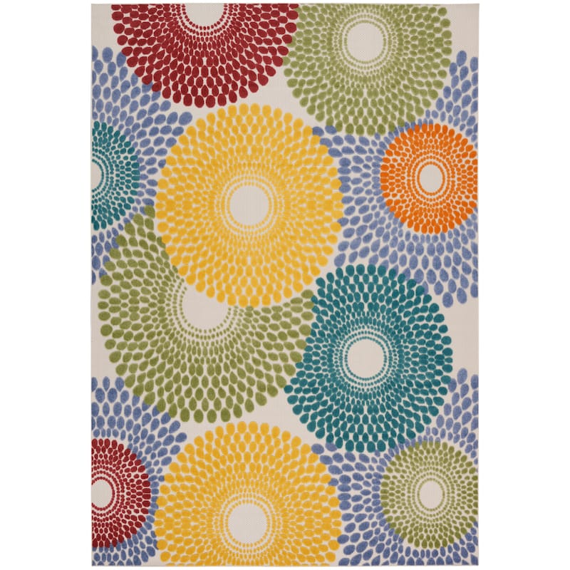 Nourison Aloha Medallion Area Rug - 7'x10' - Multi