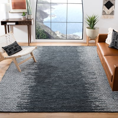 SAFAVIEH Handmade Vintage Boho Leather Alessia Modern Stripe Leather Rug