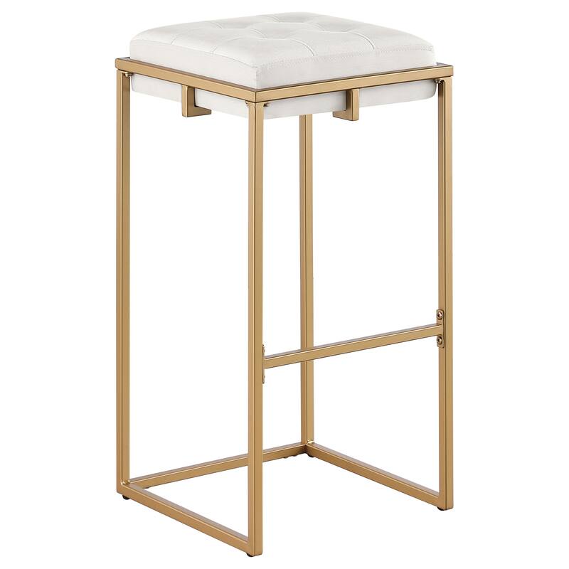 Nadia Upholstered Backless Stool (Set of 2)