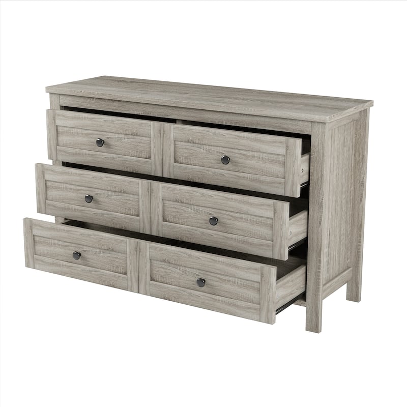 3-Pieces Bedroom Sets Queen Size Platform Bed with Storage Nightstand and Dresser