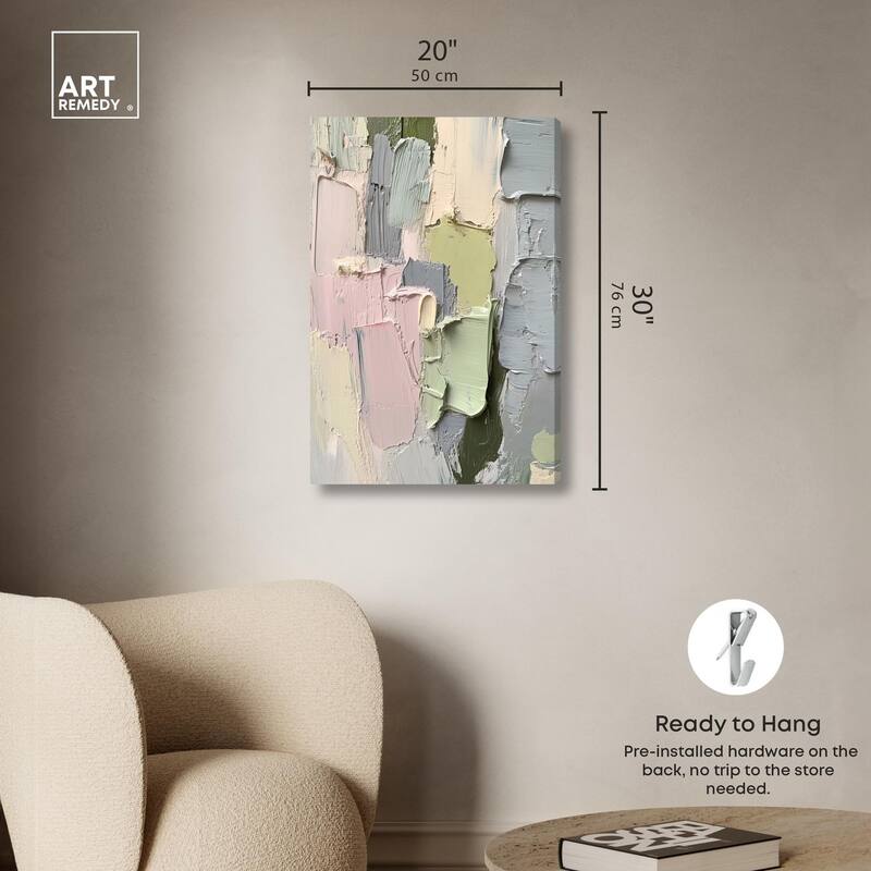 Creamy Contours II Canvas by Art Remedy, Gallery Wrapped