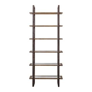 Uttermost Olwyn 36" Wide 6 Shelf Iron Shelving Unit