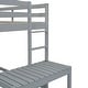 preview thumbnail 9 of 8, Twin High Loft Bed with Ladder landing Platform and Guardrails, Grey
