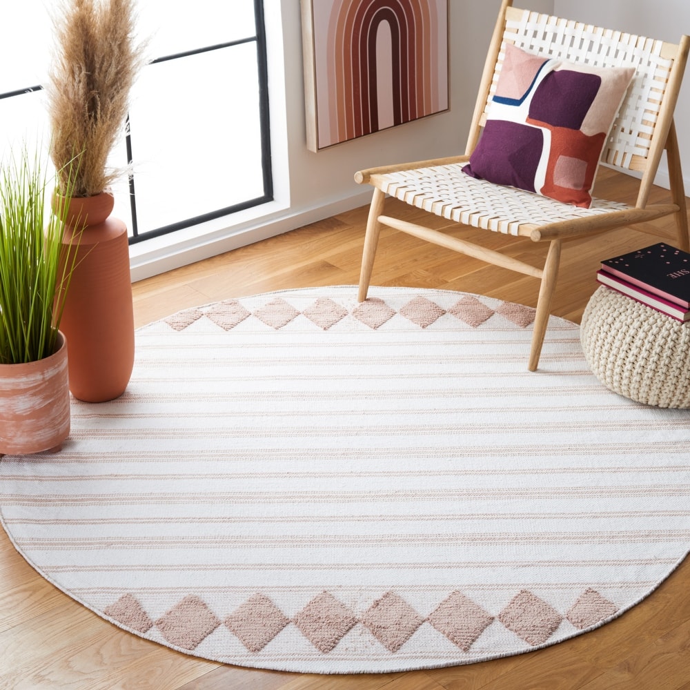 SAFAVIEH Handmade Flatweave Montauk Sietske Boho Stripe Cotton Rug