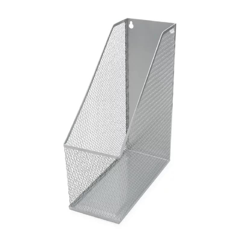 Mesh Steel Magazine Rack, Extra Wide Wall mount Hanging Desktop Letter File Holder 12 in. H 10 in. L 4.5 in. W ,Pack of 1