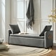 preview thumbnail 4 of 7, Pedro Modern Storage Bench with divided fabric pockets by HULALA HOME