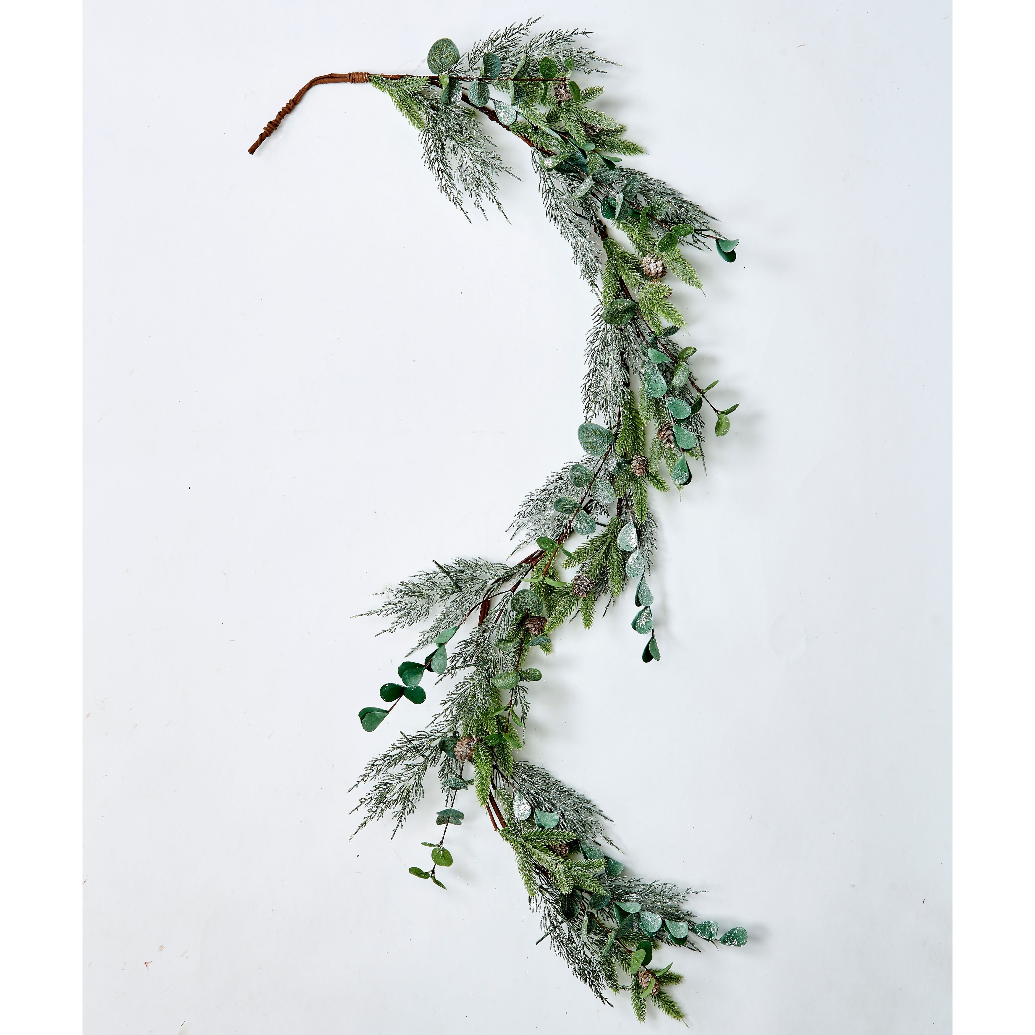 5' Mixed Pine & Eucalyptus Garland - Multicolor