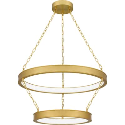 Ozara Integrated LED Antique Brass Pendant Light