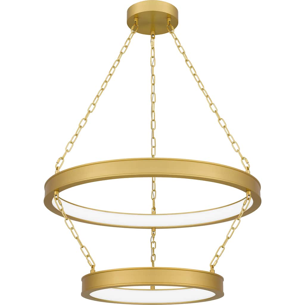 Ozara Integrated LED Antique Brass Pendant Light