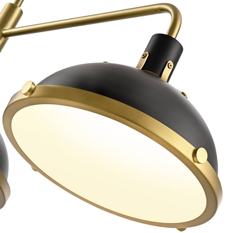 3-Light Farmhouse 3-Light Dome Chandelier Metal Pendant Light - Large Dome Pendant