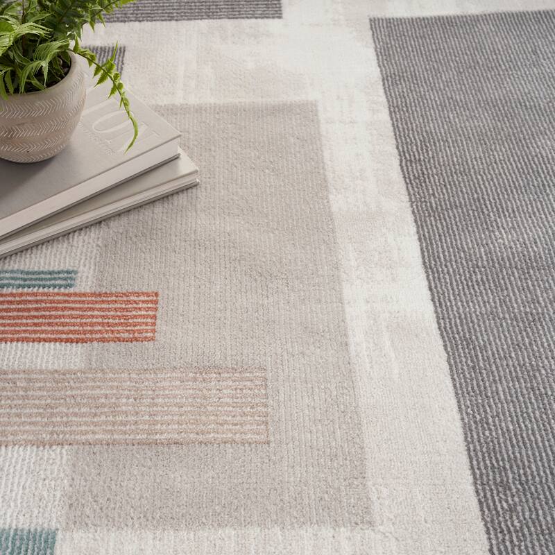 Nourison Thalia Modern Geometric Area Rug
